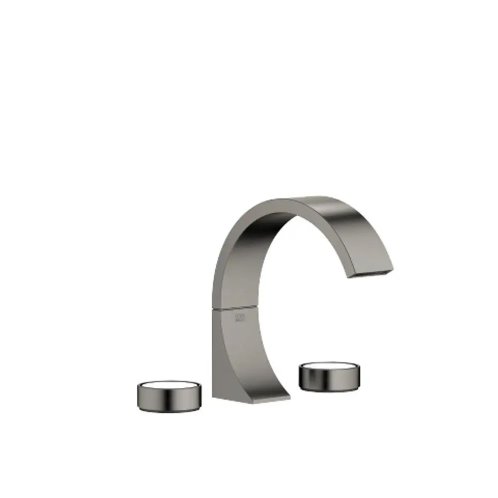 Dornbracht-CYO-Waschtisch-Dreilochbatterie-mit Ablaufgarnitur-Ausladung 167mm-Dark Platinum gebürstet, 20713811-99 Galeriebild 1
